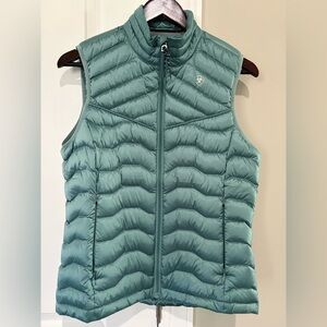 NEW ARIAT Ladies Ideal Down Puffer Vest in Seafoam (Teal) - Size Small
